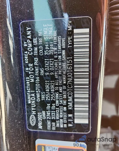 2022 Genesis Gv70 Base из США, поврежденный, VIN KMUMCDTC7NU016151